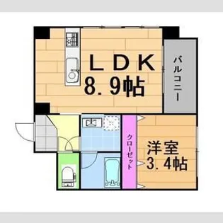 パミドール【202号室】の間取り