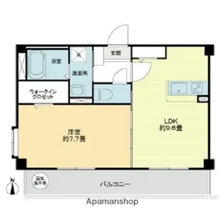 フォブール白方【202号室】の間取り