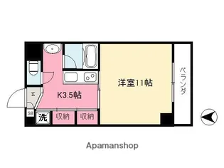 コンフォルト天山【403号室】の間取り
