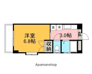 テラローザ道後樋又【105号室】の間取り