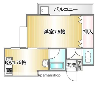 シャイングレード岩田【2階】の間取り