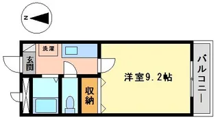 ルシオン木屋【202号室】の間取り