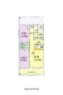 ブライムボォウレジデンスC棟【1階】の間取り