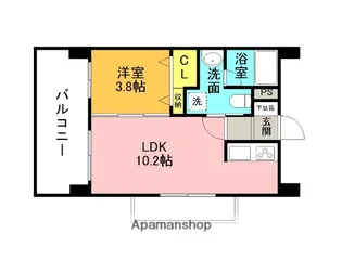 OBELISK小栗【601号室】の間取り