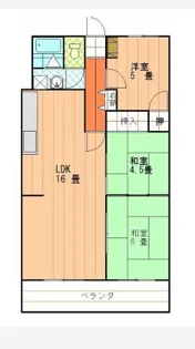 空港中央ビル【202号室】の間取り
