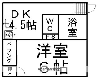 アルフォンソ井上【201号室】の間取り