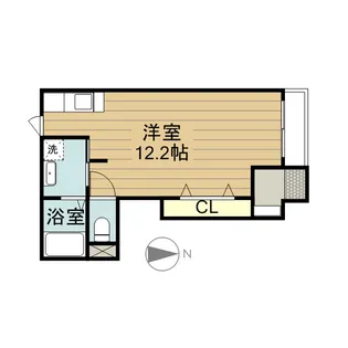 グランディールN【103号室】の間取り