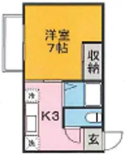 コンフォート西山【202号室】の間取り