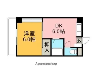メゾンドジュネス【401号室】の間取り