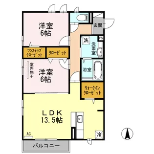 リュクレールA【2階】の間取り