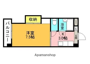 プレアール松前【601号室号室】の間取り