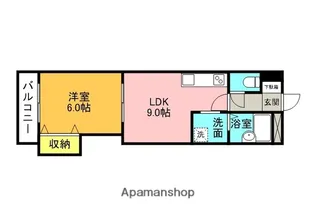 プレアール松山祇園【503号室】の間取り