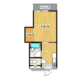 ピアハウスかまたA棟【102号室】の間取り