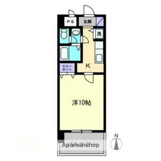 CITY SPIRE東石井【9階】の間取り