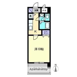 1Kの間取り画像