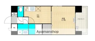 OVEST松山【3階】の間取り
