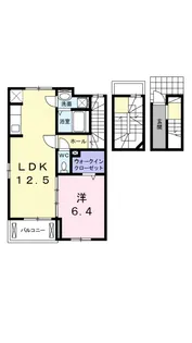 シャンド・フルール M【3階】の間取り