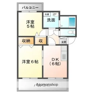 ヴィラ丹陽【201号室】の間取り