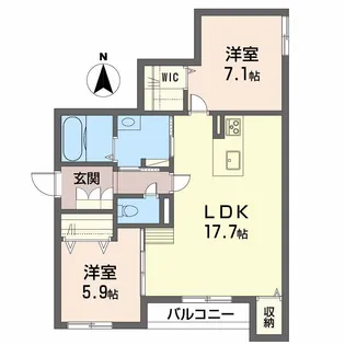 シャーメゾンクオリスタ【3階】の間取り
