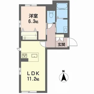 リーフガーデンⅠ【103号室】の間取り