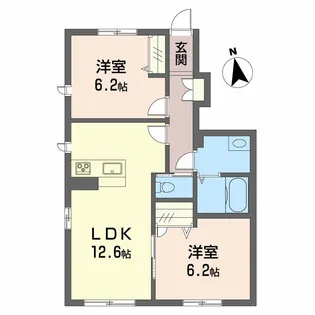イル レヴァンテ N【1階】の間取り