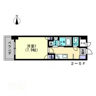 ミモザヒルズ古町【4階】の間取り