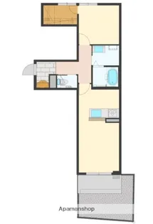 コスモ ラ・ペ【1階】の間取り