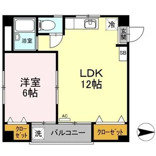 メゾン山越【4階】の間取り