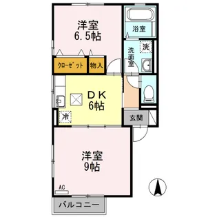 リビングタウン高岡・【1階】の間取り