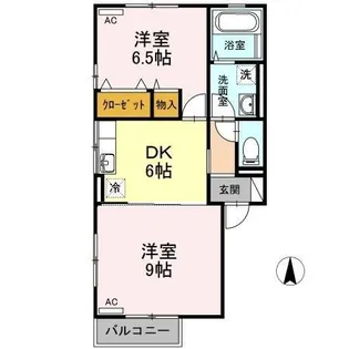 リビングタウン高岡 C棟【2階】の間取り
