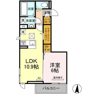 スペランツァ ドゥーエ【1階】の間取り