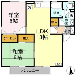 サン・フォーレ A棟【2階】の間取り