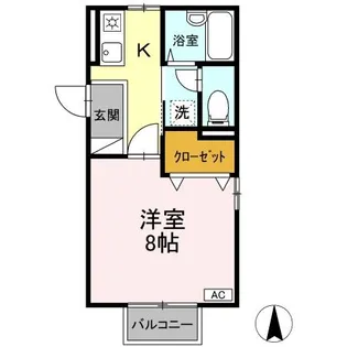 ルミエールシンコウ【2階】の間取り