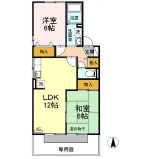 ガーデンコート A棟【1階】の間取り