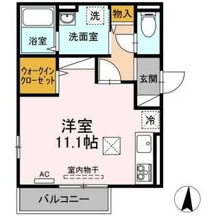 コモードN【101号室】の間取り