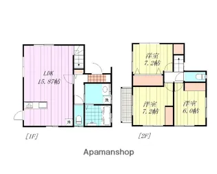 愛媛県松山市和気町2丁目【一戸建】の間取り