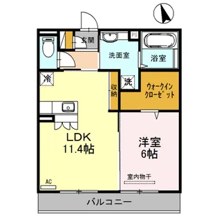 グレイス A棟【2階】の間取り