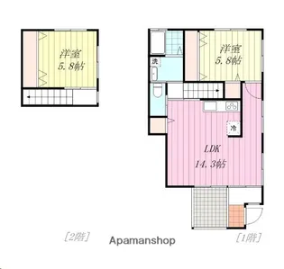 サンライト鷹子【1階】の間取り