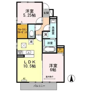 カルムM A棟【1階】の間取り