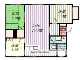 メゾンフォンテーヌ C棟【1階】の間取り