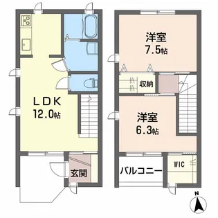 MATSUMOMENT上市【002号室】の間取り