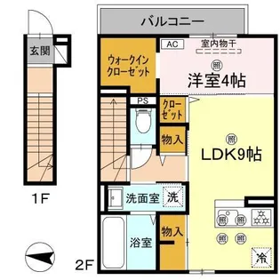 メルベーユトリシア【2階】の間取り