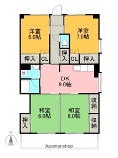 サンハイツ小松【305号室】の間取り