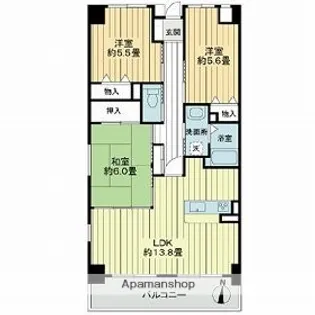 リヴィエール大高【4階】の間取り