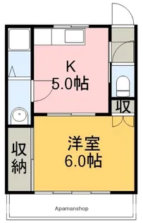 コスモハイツ高須【305号室】の間取り