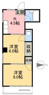 当田ハイツ【301号室】の間取り