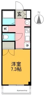 1Kの間取り画像