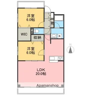 グランドール桜井【11階】の間取り