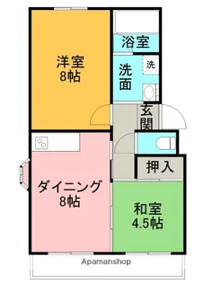 コーポ一宮Ⅰ【305号室】の間取り