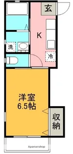 アゼリア若松【401号室】の間取り